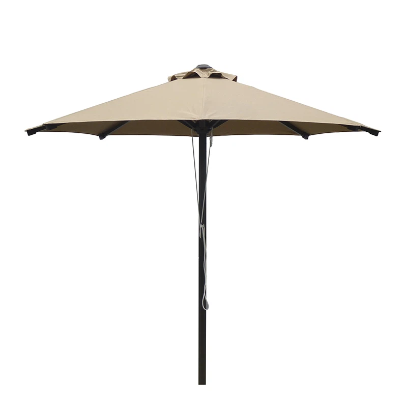 Sombrilla de playa para patio con soporte redondo